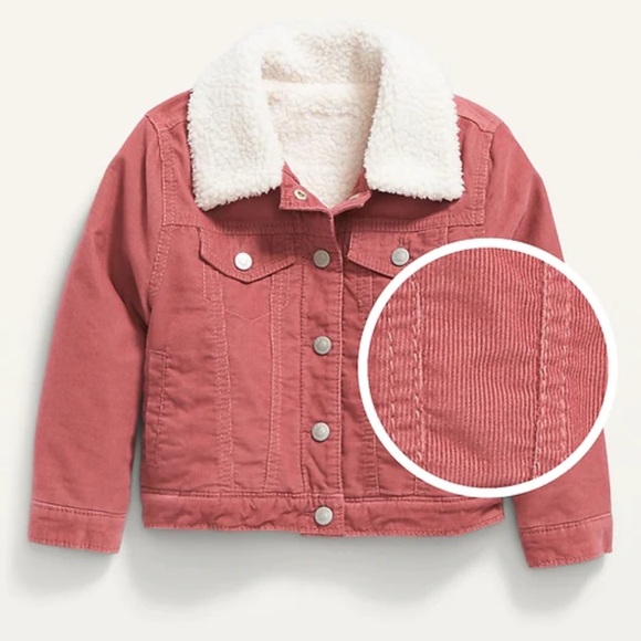 Girls Old Navy Sherpa-Lined Corduroy Jacket, 3T (priced individually) - Picture 2 of 9